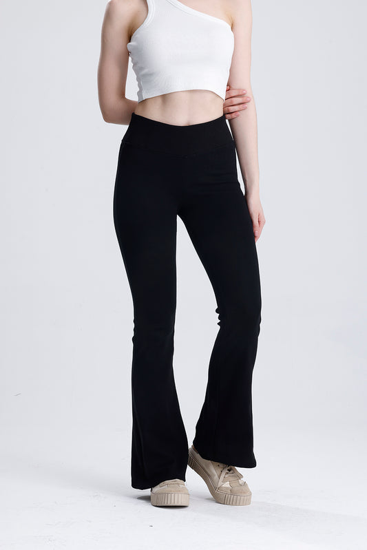 Beli fitilli İspanyol paça pantolon