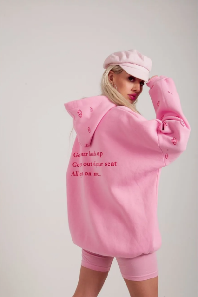 Pembe Oversize Sweatshirt