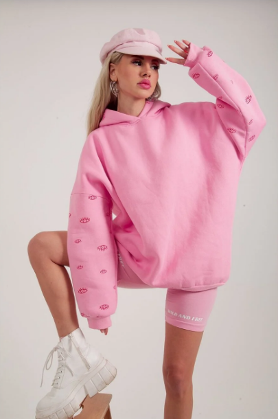Pembe Oversize Sweatshirt