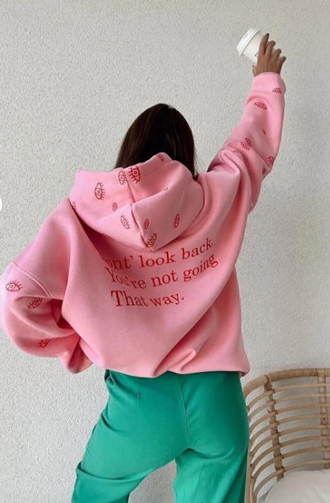 Pembe Oversize Eye Sweatshirt