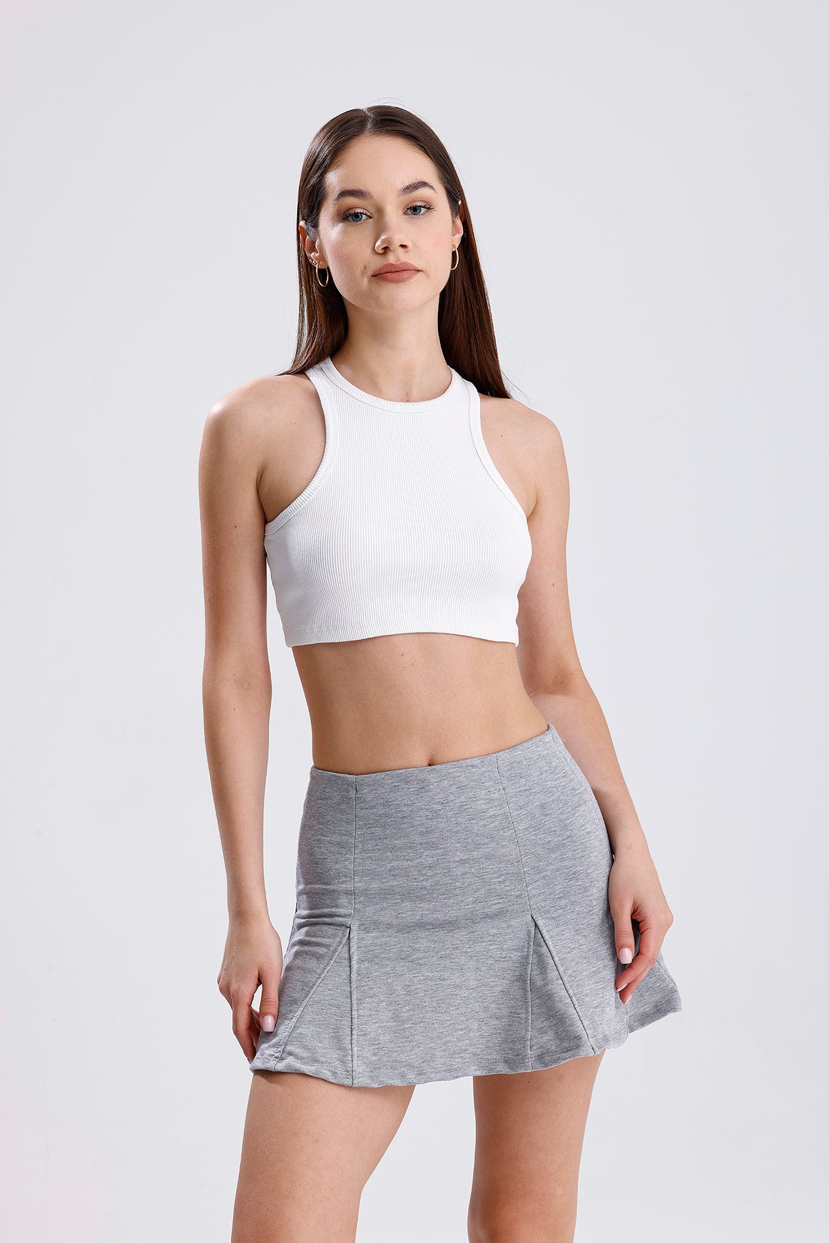 Mini Etek Şortlu Parça Detaylı